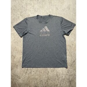 Adidas Men's Sz L T Tee Shirt Black Graphic Print Logo Here To Create